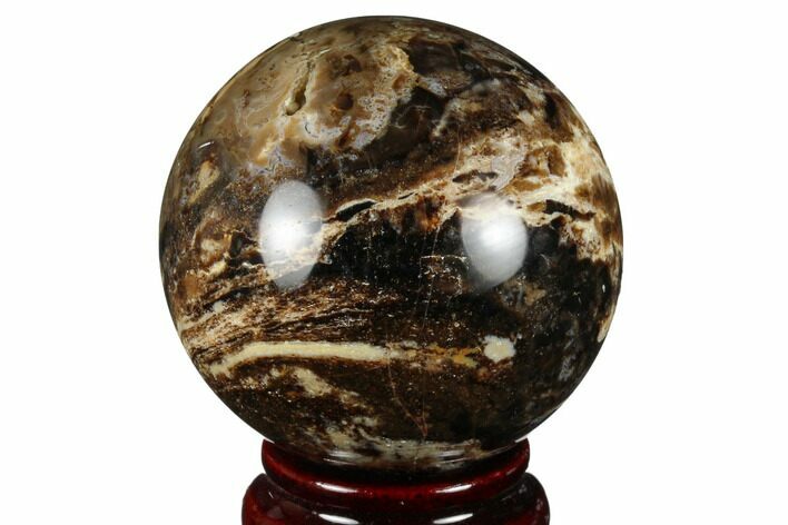 Black Opal Sphere - Madagascar #168413